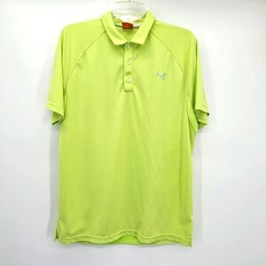Puma Cool Cell Lime Golf Polo Men's Size Large
